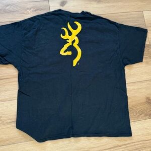 Browning Shirt, Men's Size 2XL, Black, Logo Graphic Print, Crewneck